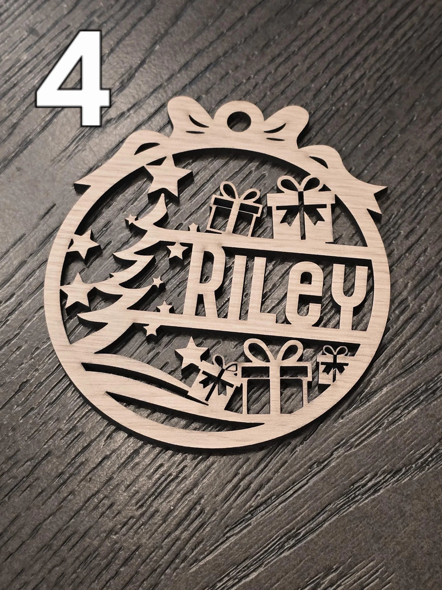 Wood Holiday Ornament - Riley's Treehouse