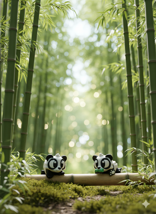 Boba & Mochi the Pandas (pair!)