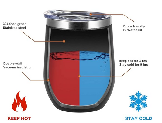 Laser Engraved 12oz Tumbler