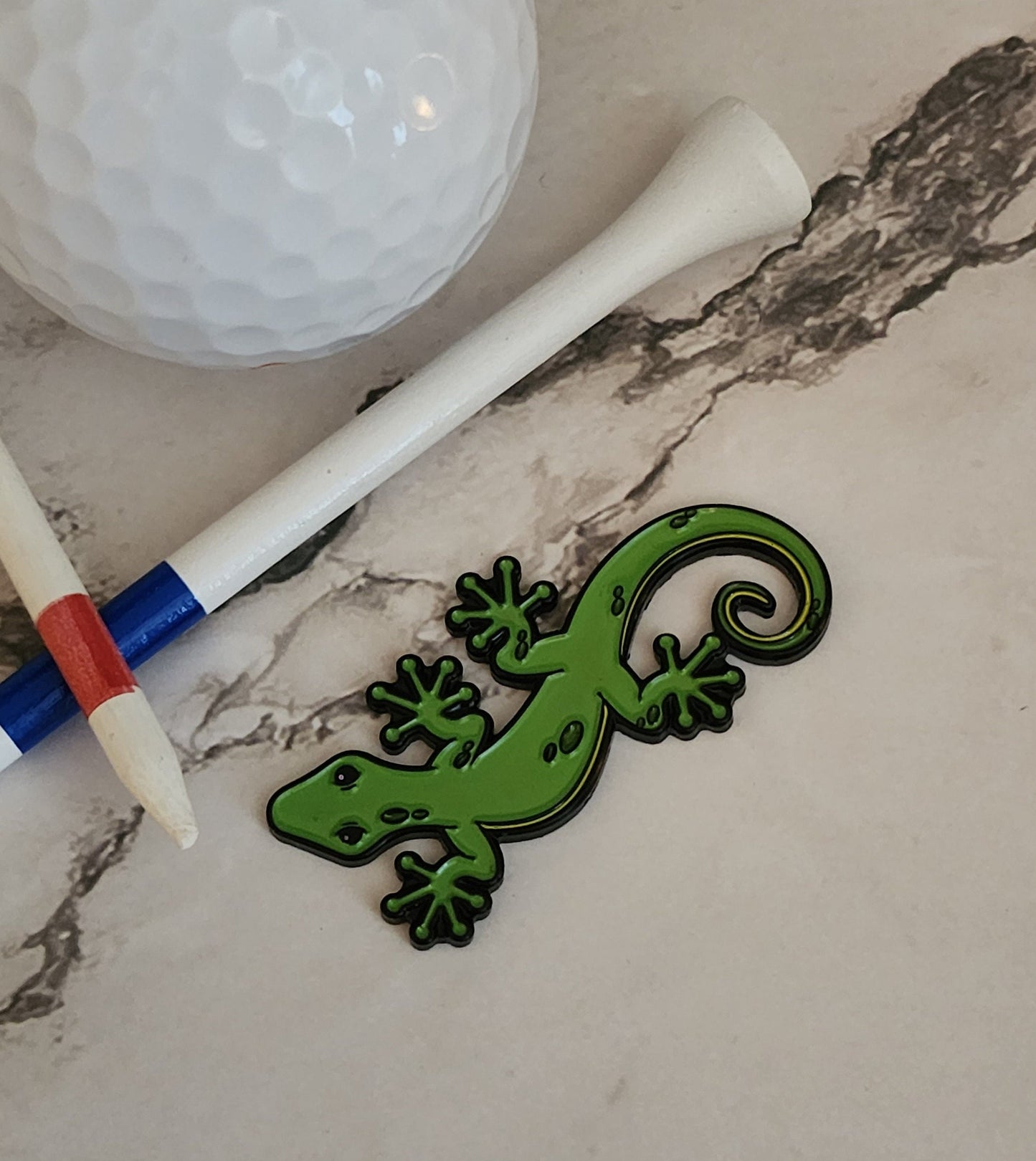Golf Ball Marker | Lucky Gecko | Limited Edition | Unique Golf Gift Ideas | Lizard