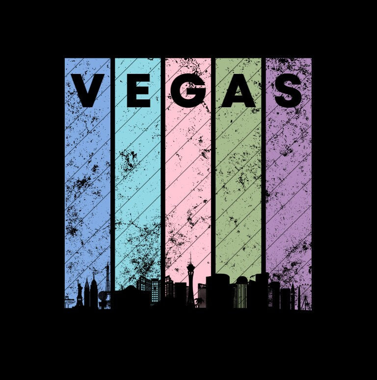 Vegas Skyline SVG for shirt printing | DTF | Downloadable File
