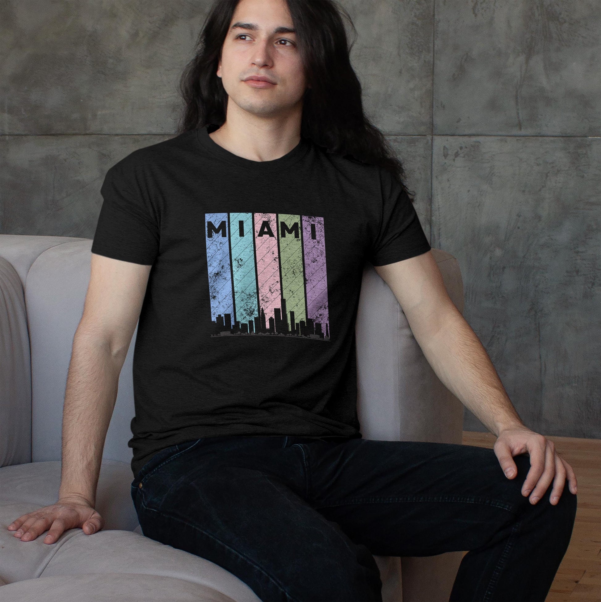 Miami Skyline PNG for shirt printing | DTF | Downloadable File