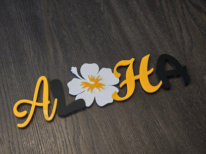 Aloha Hawaii Wall Art Sign - Riley's Treehouse