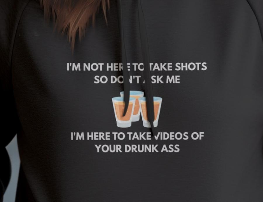 Funny "I'm Not Taking Shots" PNG SVG: DTF T-Shirt Design (Downloadable File)