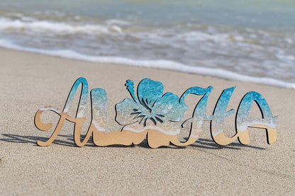 Aloha Hawaii Wall Art Sign - Riley's Treehouse