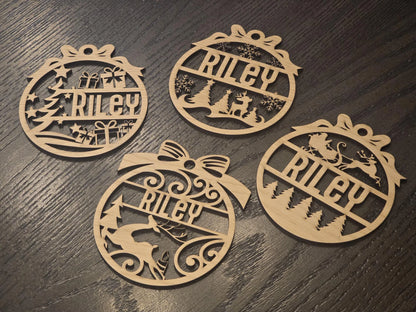 Wood Holiday Ornament - Riley's Treehouse