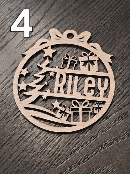 Wood Holiday Ornament - Riley's Treehouse