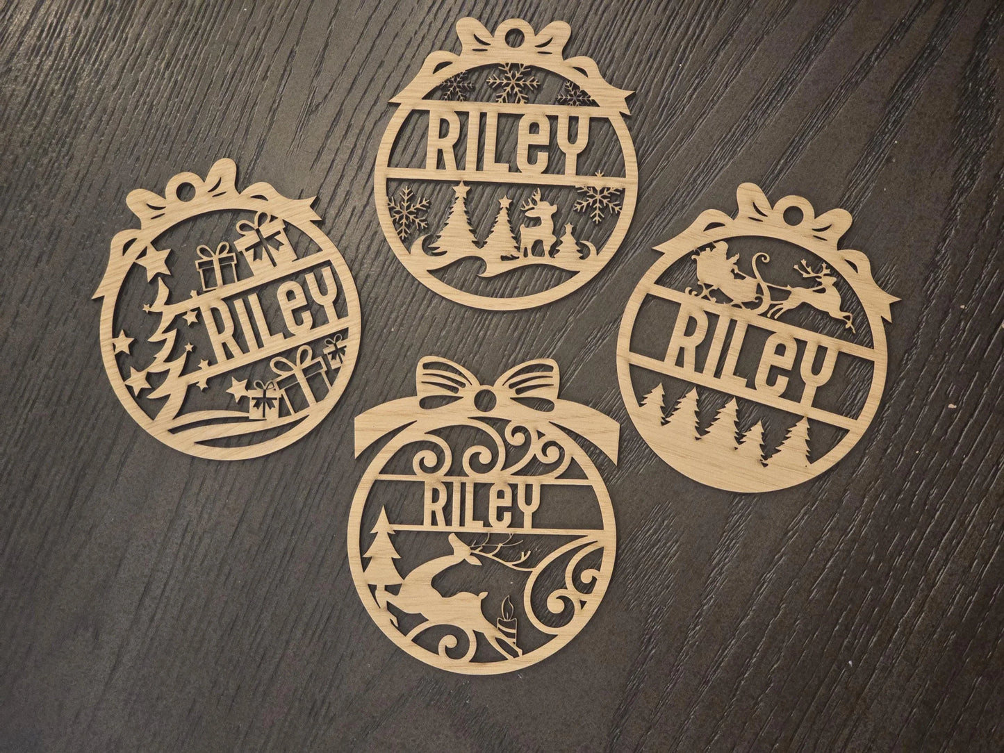 Wood Holiday Ornament - Riley's Treehouse