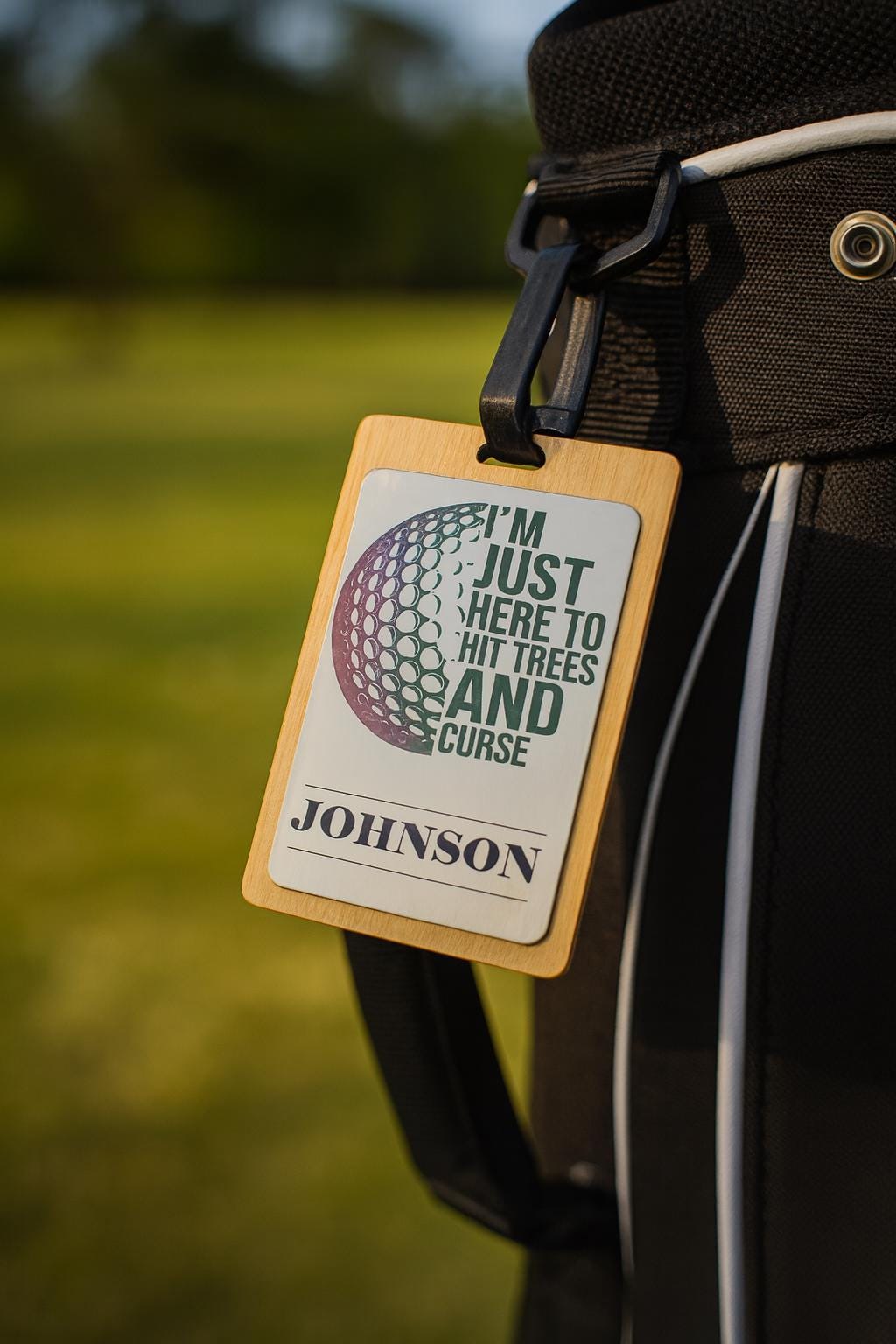 Custom Name Bag Tag | Customizable | Golfer Gift Ideas