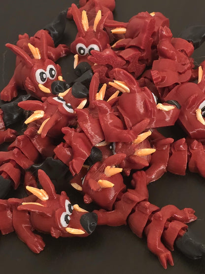 Pixie Dust Gift Ideas - 10 pack Small Articulated Dragon