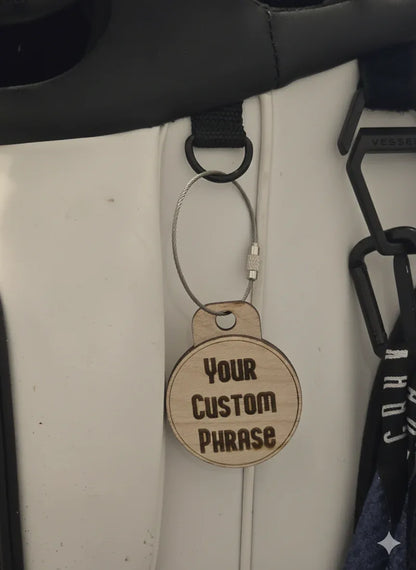 Tap to Pay Venmo Bag Tag - Wooden - Riley's Treehouse