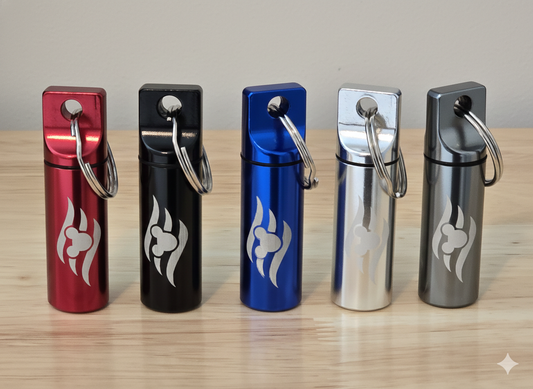 Engraved Pill Holder Keychain